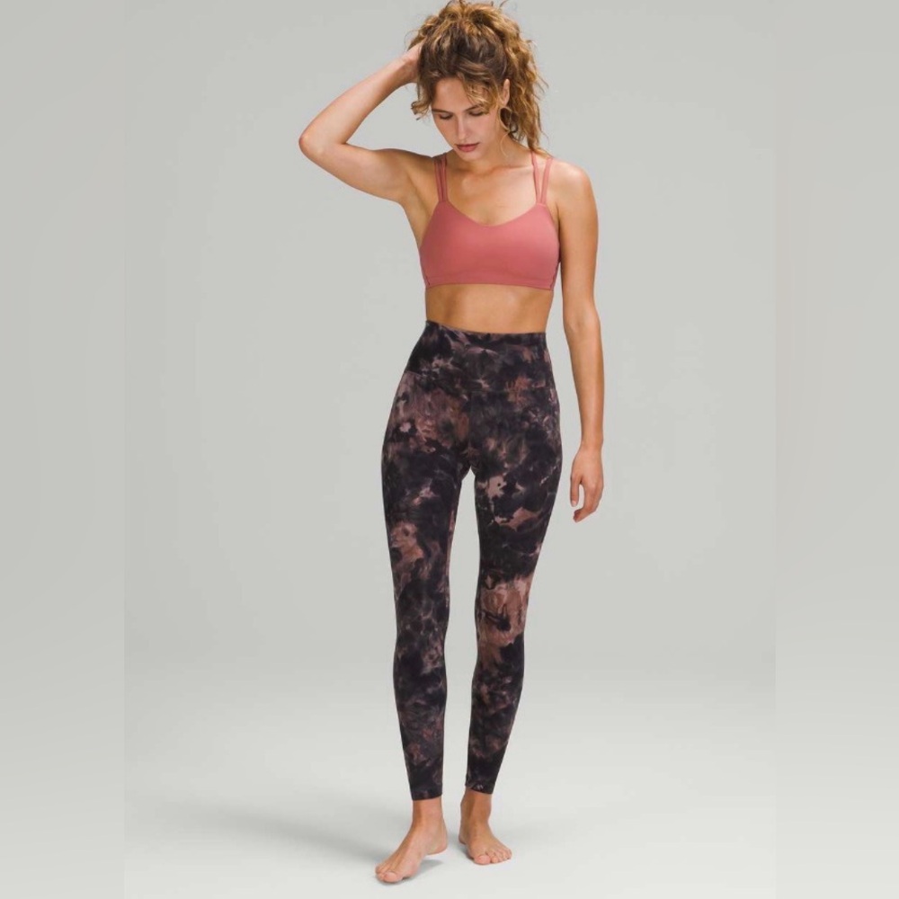 Lululemon Align Pant 28" in 
Diamond Dye Graphite Grey Pink Pastel